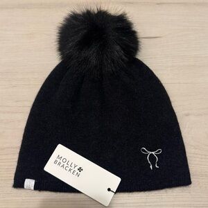 Molly Bracken Black Beanie NWT